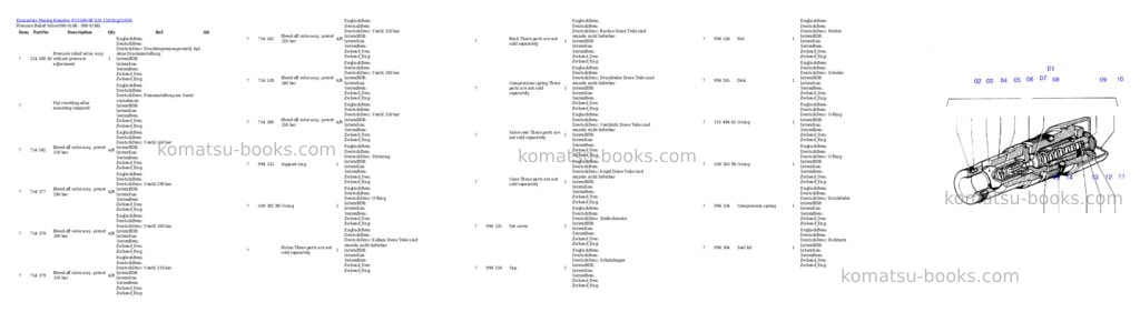 Komatsu pc5500-6e s/n 15016 Parts catalog cover