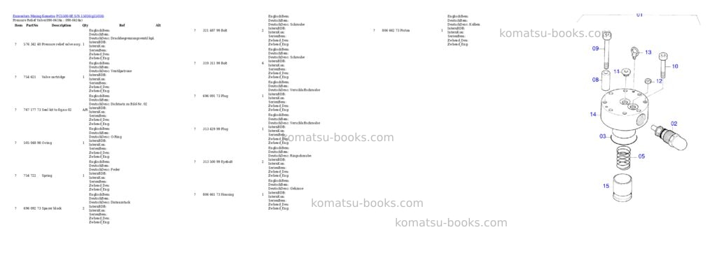 Komatsu pc5500-6e s/n 15016 Parts catalog cover Page 7