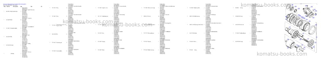 Komatsu pc5500-6 s/n 15017 Parts catalog cover Page 9 Komatsu pc5500-6 s/n 15017 Parts catalog cover Page 9