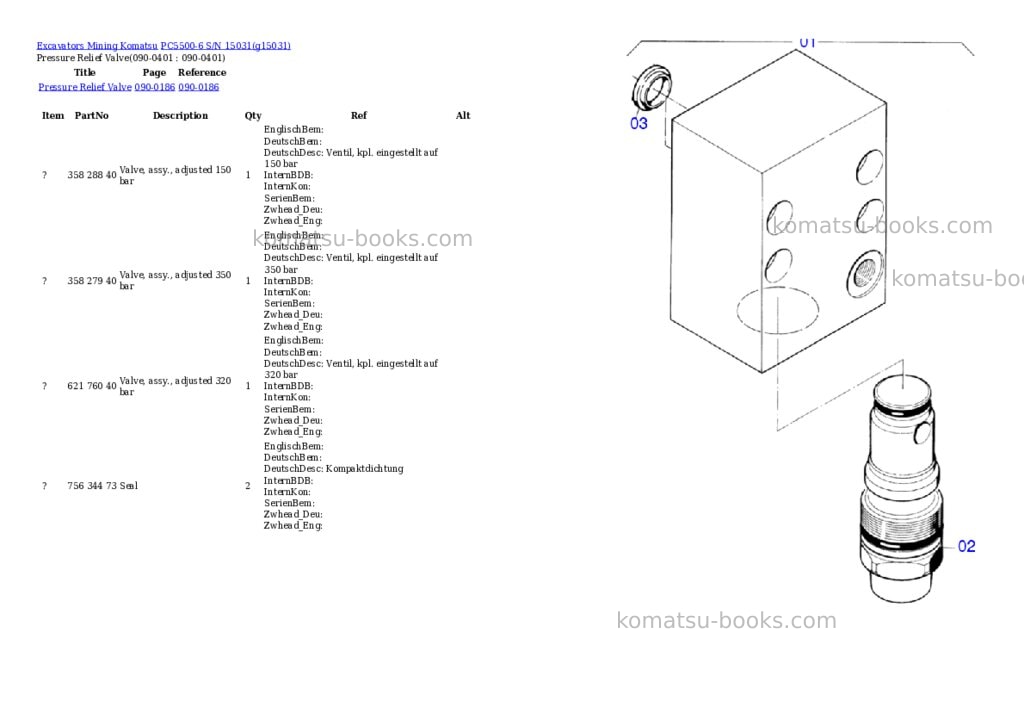 Komatsu pc5500-6 s/n 15031 Parts catalog cover Page 5 Komatsu pc5500-6 s/n 15031 Parts catalog cover Page 5