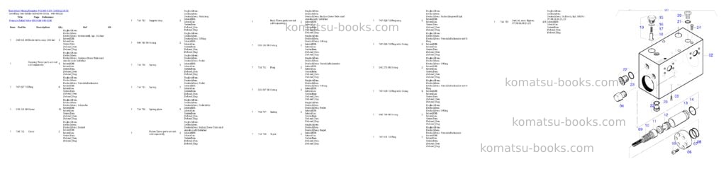 Komatsu pc5500-6 s/n 15034 Parts catalog cover Page 8 Komatsu pc5500-6 s/n 15034 Parts catalog cover Page 8
