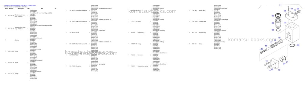 Komatsu pc5500-6e s/n 15036 Parts catalog cover Page 9 Komatsu pc5500-6e s/n 15036 Parts catalog cover Page 9