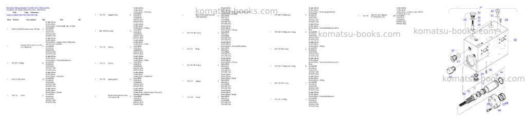 Komatsu pc5500-6 s/n 15041 Parts catalog cover Page 8