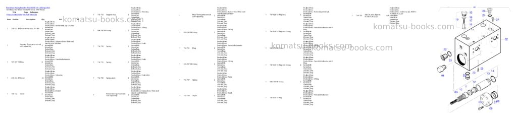 Komatsu pc5500-6e s/n 15050 Parts catalog cover Page 6