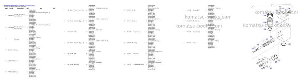 Komatsu pc5500-6e s/n 15051 Parts catalog cover Page 9