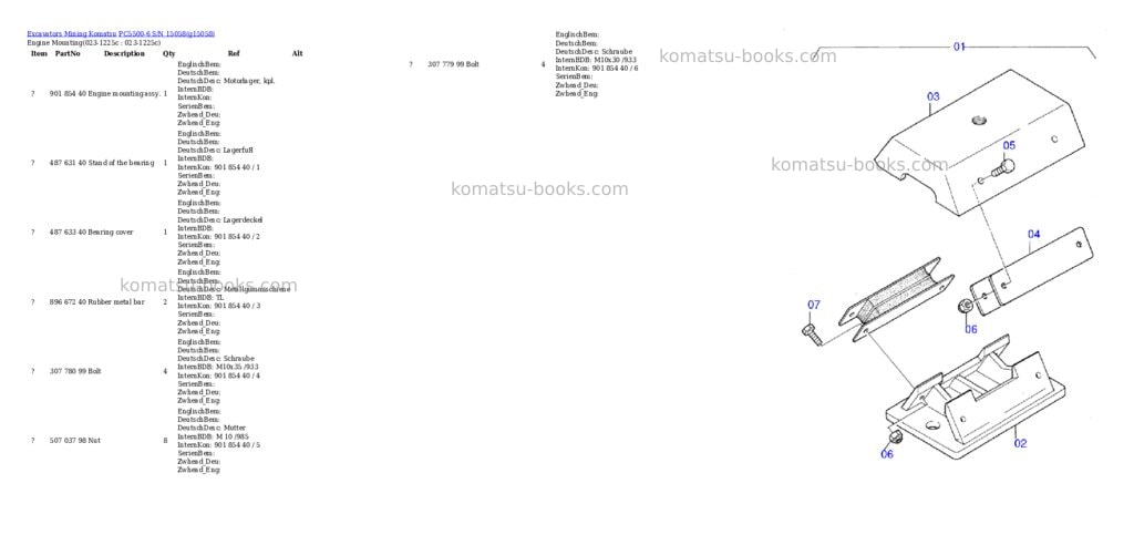 Komatsu pc5500-6 s/n 15058 Parts catalog cover Komatsu pc5500-6 s/n 15058 Parts catalog cover