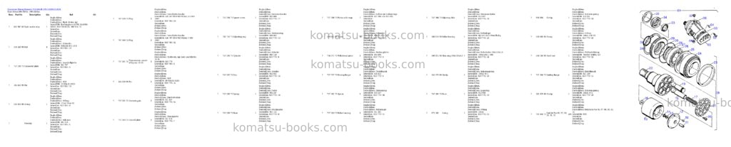 Komatsu pc5500-6e s/n 15059 Parts catalog cover Page 8 Komatsu pc5500-6e s/n 15059 Parts catalog cover Page 8