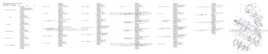 Komatsu pc5500-6e s/n 15060 Parts catalog cover Page 9 Komatsu pc5500-6e s/n 15060 Parts catalog cover Page 9