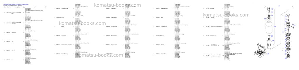 Komatsu pc5500-6 s/n 15069 Parts catalog cover Page 4