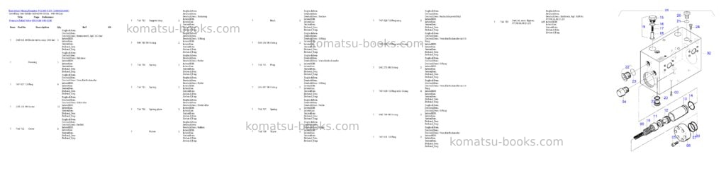 Komatsu pc5500-6 s/n 15069 Parts catalog cover Page 8