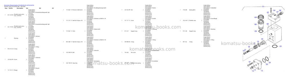Komatsu pc5500-6e s/n 15070 Parts catalog cover Page 10 Komatsu pc5500-6e s/n 15070 Parts catalog cover Page 10