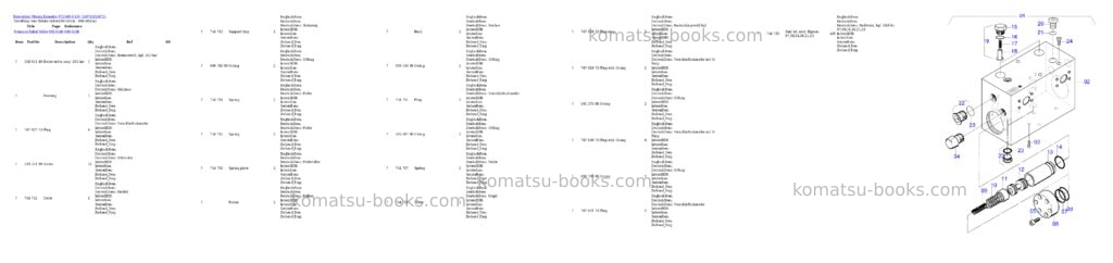 Komatsu pc5500-6 s/n 15073 Parts catalog cover Page 8 Komatsu pc5500-6 s/n 15073 Parts catalog cover Page 8