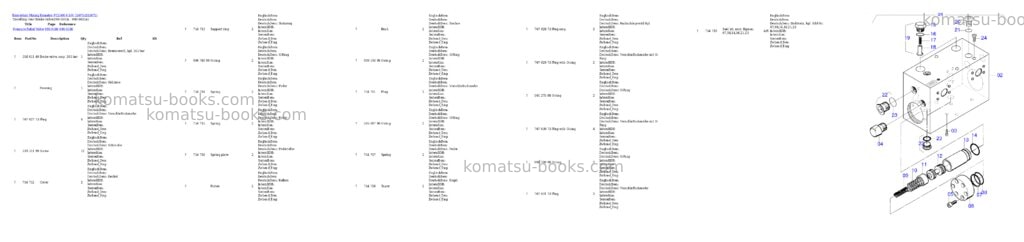 Komatsu pc5500-6 s/n 15075 Parts catalog cover Page 8