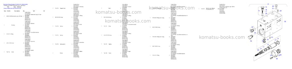 Komatsu pc5500-6 s/n 15082 Parts catalog cover Page 8