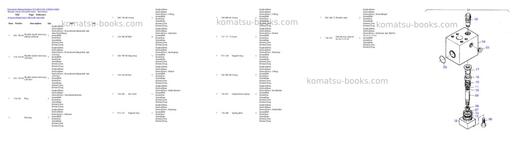 Komatsu pc5500-6 s/n 15083 Parts catalog cover Page 9 Komatsu pc5500-6 s/n 15083 Parts catalog cover Page 9