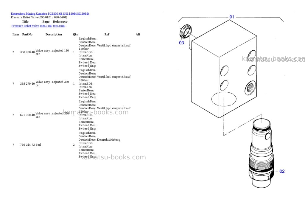 Komatsu pc5500-6e s/n 15084 Parts catalog cover Page 3 Komatsu pc5500-6e s/n 15084 Parts catalog cover Page 3