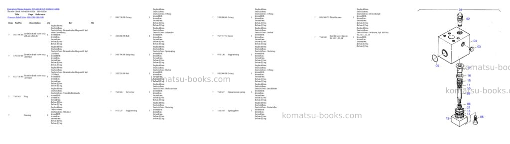 Komatsu pc5500-6e s/n 15084 Parts catalog cover Page 7 Komatsu pc5500-6e s/n 15084 Parts catalog cover Page 7