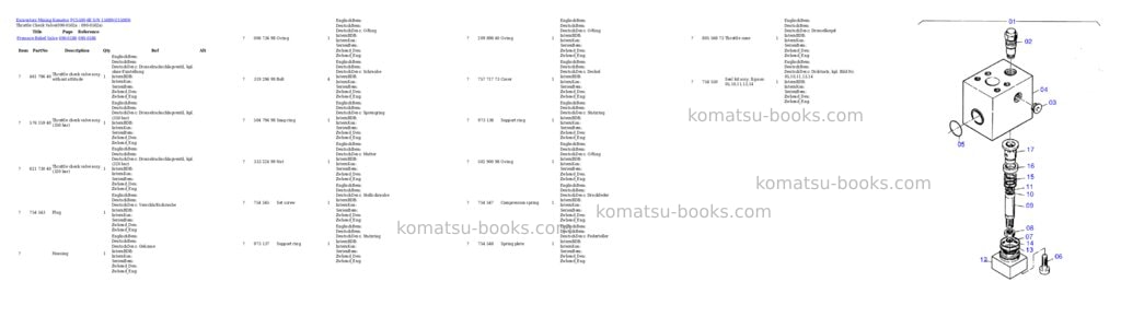 Komatsu pc5500-6e s/n 15089 Parts catalog cover Page 7 Komatsu pc5500-6e s/n 15089 Parts catalog cover Page 7