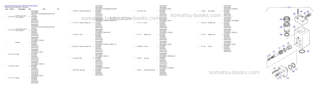 Komatsu pc5500-6e s/n 15092 Parts catalog cover Page 9 Komatsu pc5500-6e s/n 15092 Parts catalog cover Page 9