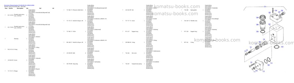Komatsu pc5500-6e s/n 15094 Parts catalog cover Page 9 Komatsu pc5500-6e s/n 15094 Parts catalog cover Page 9