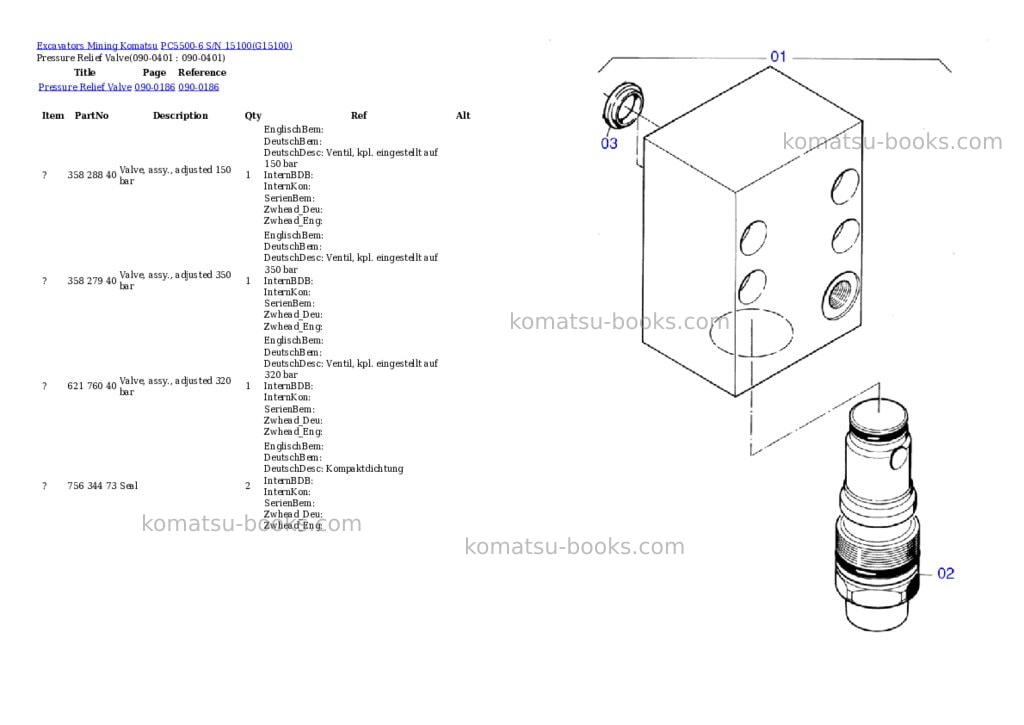 Komatsu pc5500-6 s/n 15100 Parts catalog cover Page 5 Komatsu pc5500-6 s/n 15100 Parts catalog cover Page 5