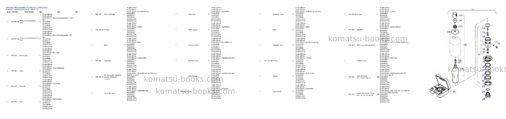 Komatsu pc5500-6 s/n 15101 Parts catalog cover Page 4