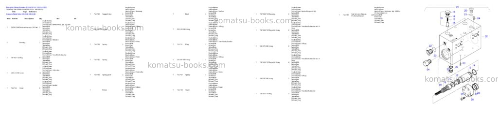 Komatsu pc5500-6 s/n 15101 Parts catalog cover Page 8