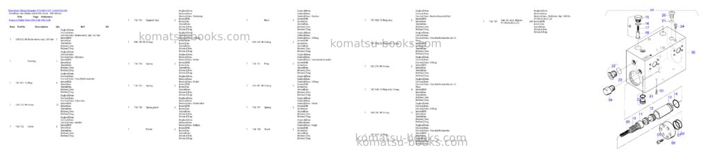 Komatsu pc5500-6 s/n 15106 Parts catalog cover Page 8 Komatsu pc5500-6 s/n 15106 Parts catalog cover Page 8