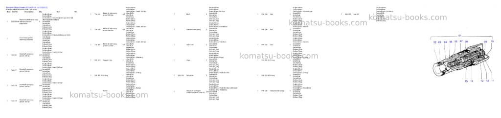 Komatsu pc5500-6 s/n 15112 Parts catalog cover Page 3 Komatsu pc5500-6 s/n 15112 Parts catalog cover Page 3