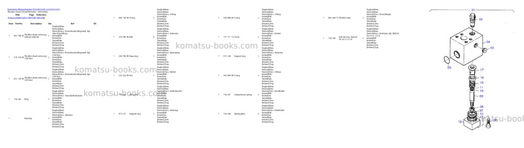 Komatsu pc5500-6 s/n 15112 Parts catalog cover Page 9 Komatsu pc5500-6 s/n 15112 Parts catalog cover Page 9