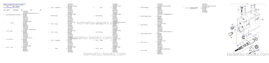 Komatsu pc5500-6 s/n 15114 Parts catalog cover Page 8 Komatsu pc5500-6 s/n 15114 Parts catalog cover Page 8