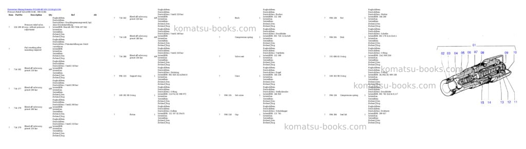 Komatsu pc5500-6e s/n 15116 Parts catalog cover