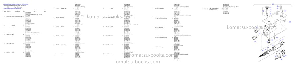 Komatsu pc5500-6 s/n 15118 Parts catalog cover Page 8