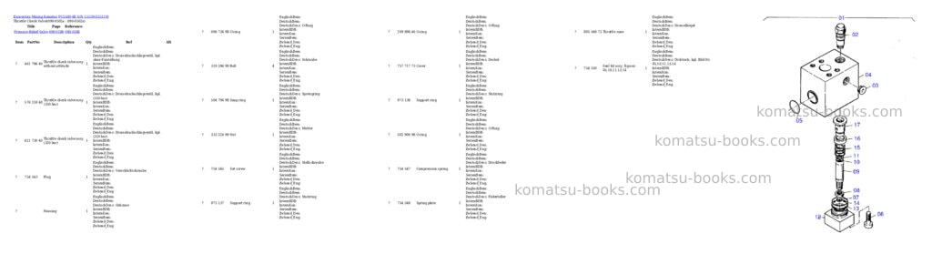 Komatsu pc5500-6e s/n 15119 Parts catalog cover Page 7