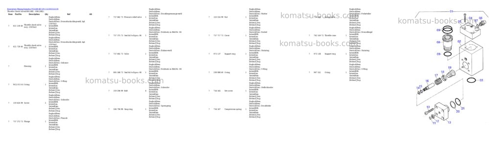 Komatsu pc5500-6e s/n 15119 Parts catalog cover Page 8