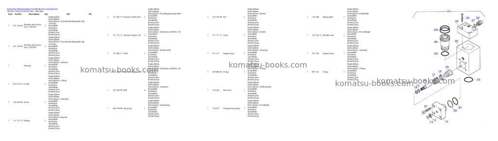 Komatsu pc5500-6e Parts catalog cover Page 18