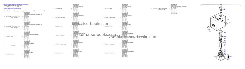 Komatsu pc5500-6e Parts catalog cover Page 19
