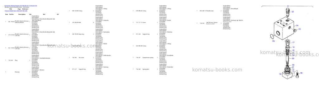 Komatsu pc5500-6e s/n 15124 Parts catalog cover Page 7