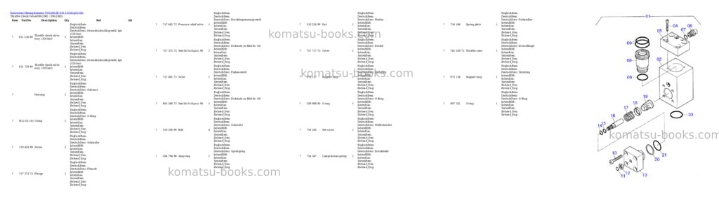 Komatsu pc5500-6e s/n 15124 Parts catalog cover Page 8