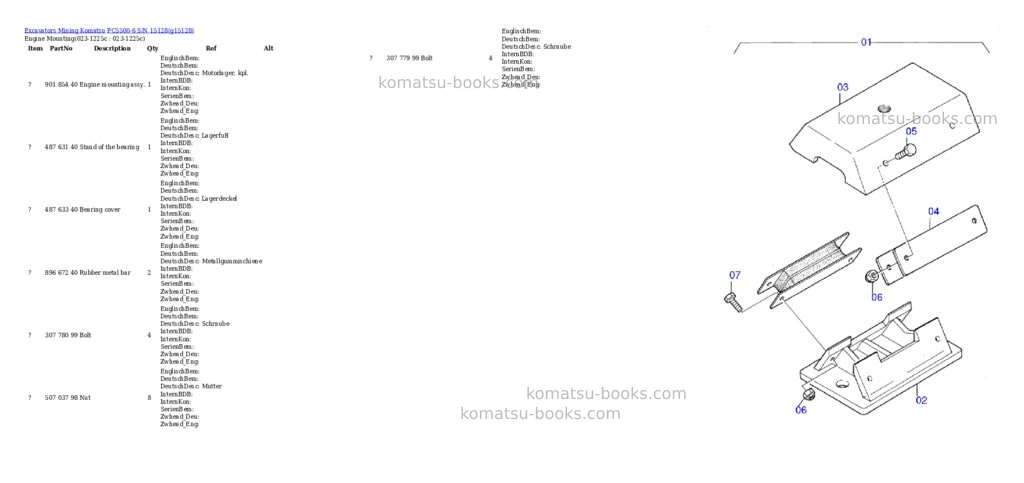 Komatsu pc5500-6 s/n 15128 Parts catalog cover Komatsu pc5500-6 s/n 15128 Parts catalog cover