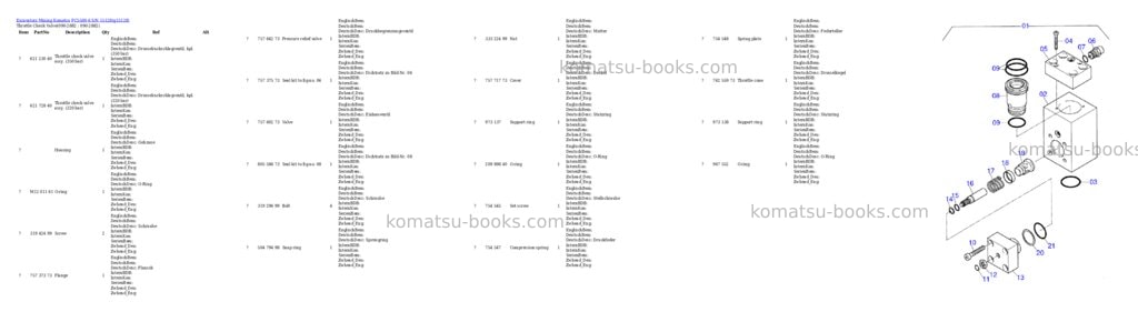 Komatsu pc5500-6 s/n 15128 Parts catalog cover Page 10 Komatsu pc5500-6 s/n 15128 Parts catalog cover Page 10