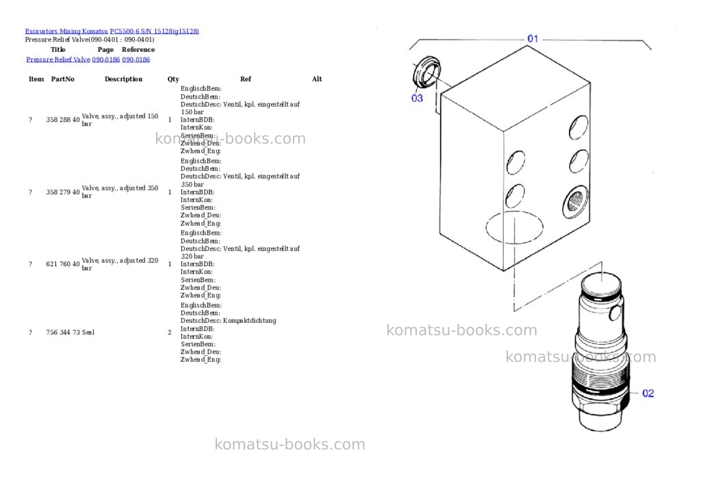 Komatsu pc5500-6 s/n 15128 Parts catalog cover Page 5 Komatsu pc5500-6 s/n 15128 Parts catalog cover Page 5