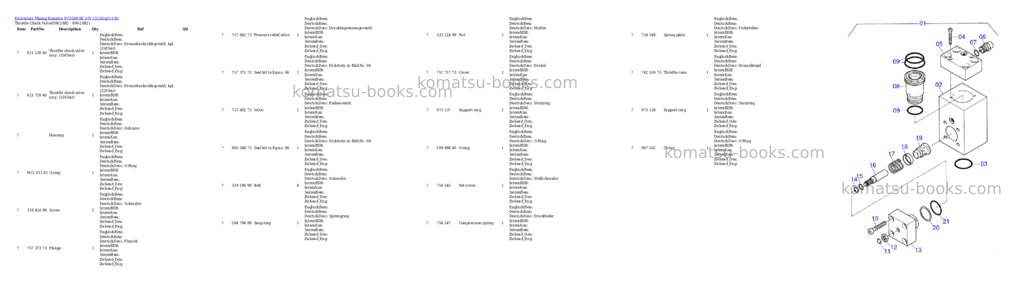 Komatsu pc5500-6e s/n 15130 Parts catalog cover Page 8