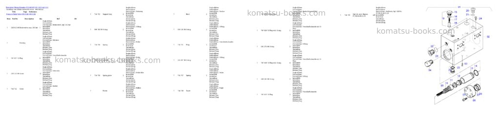 Komatsu pc5500-6e s/n 15131 Parts catalog cover Page 8 Komatsu pc5500-6e s/n 15131 Parts catalog cover Page 8
