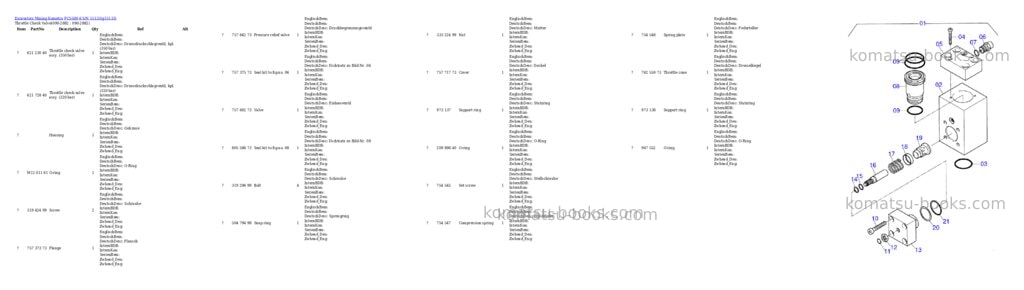 Komatsu pc5500-6 s/n 15133 Parts catalog cover Page 10 Komatsu pc5500-6 s/n 15133 Parts catalog cover Page 10