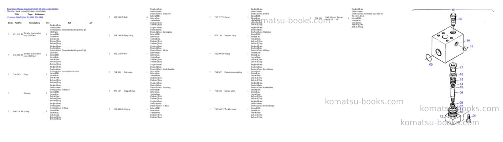 Komatsu pc5500-6e s/n 15135 Parts catalog cover Page 6