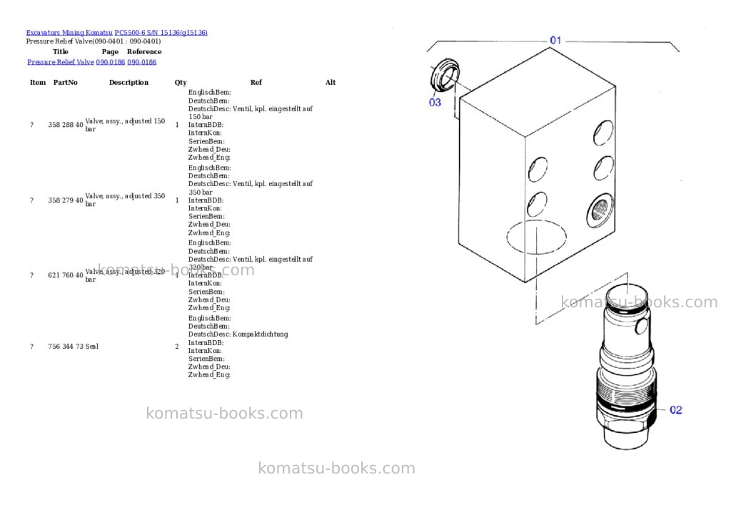 Komatsu pc5500-6 s/n 15136 Parts catalog cover Page 5 Komatsu pc5500-6 s/n 15136 Parts catalog cover Page 5