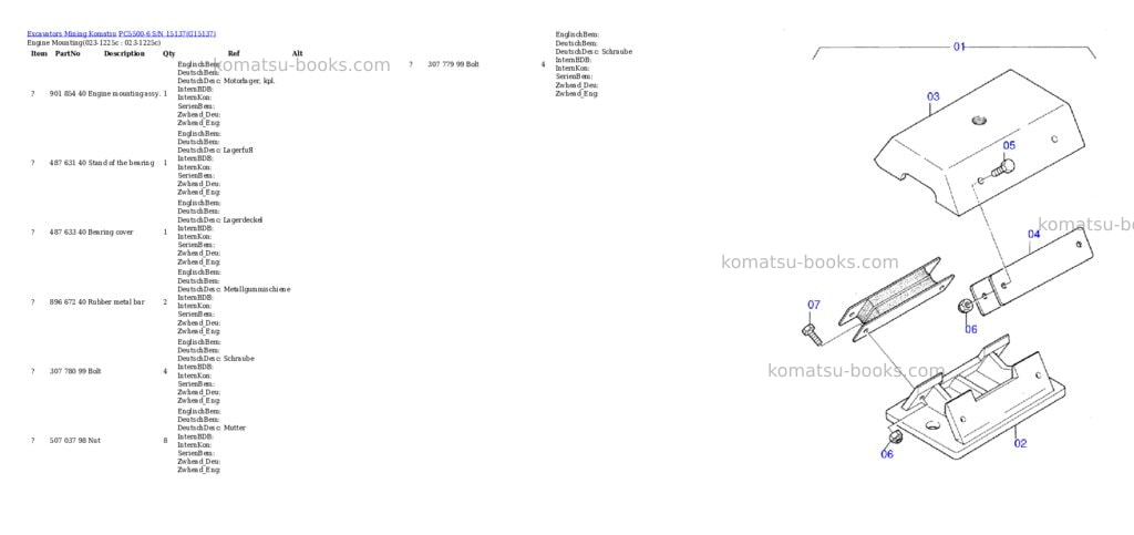 Komatsu pc5500-6 s/n 15137 Parts catalog cover Komatsu pc5500-6 s/n 15137 Parts catalog cover