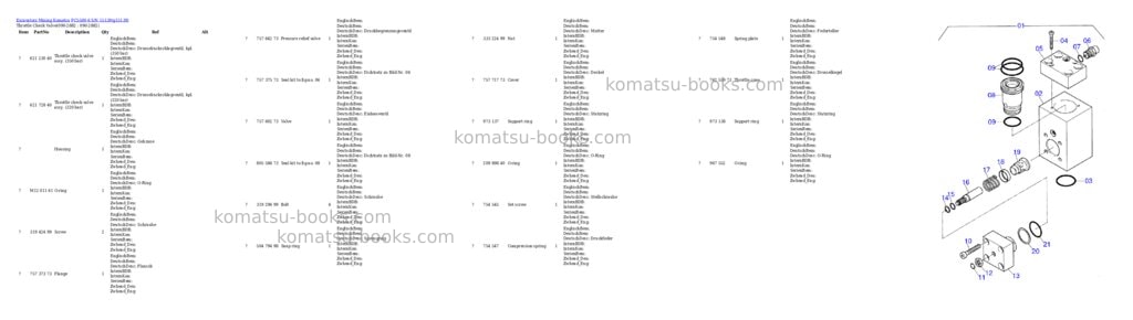 Komatsu pc5500-6 s/n 15139 Parts catalog cover Page 10 Komatsu pc5500-6 s/n 15139 Parts catalog cover Page 10
