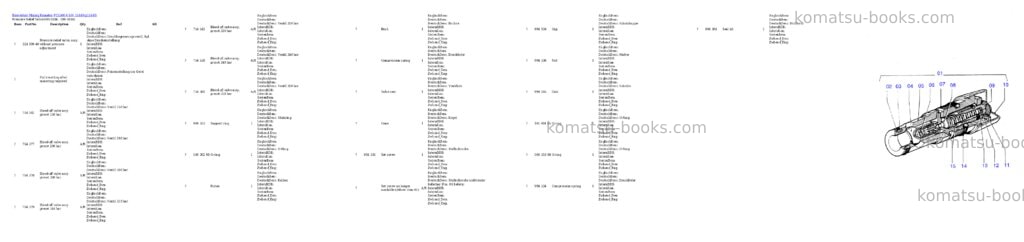 Komatsu pc5500-6 s/n 15140 Parts catalog cover Page 3 Komatsu pc5500-6 s/n 15140 Parts catalog cover Page 3